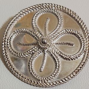Vintage Jæren Norwegian Bunad 830 Silver Brooch by T.H., c. 1950s